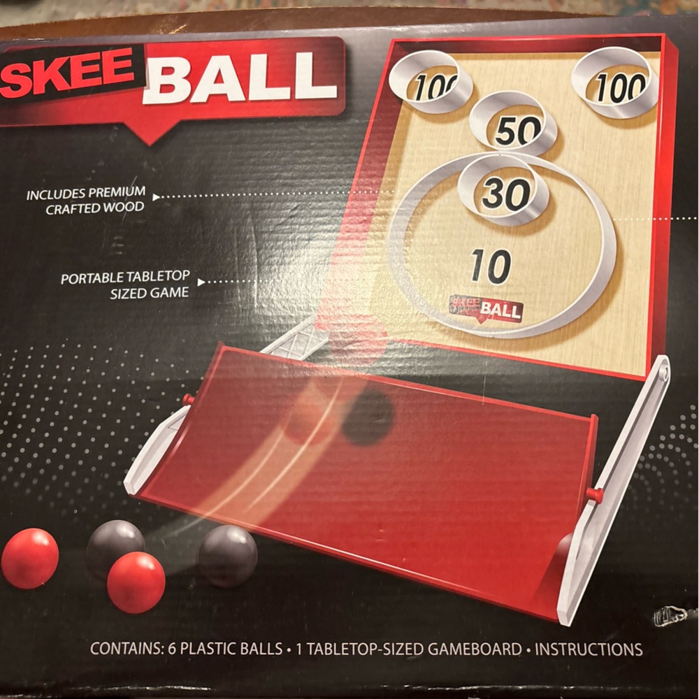New Anker Play Skee Ball Game Wooden
